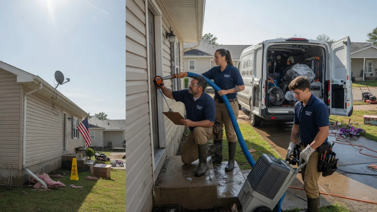 Ceiling Water Damage Restoration in Coatesville, IN near me